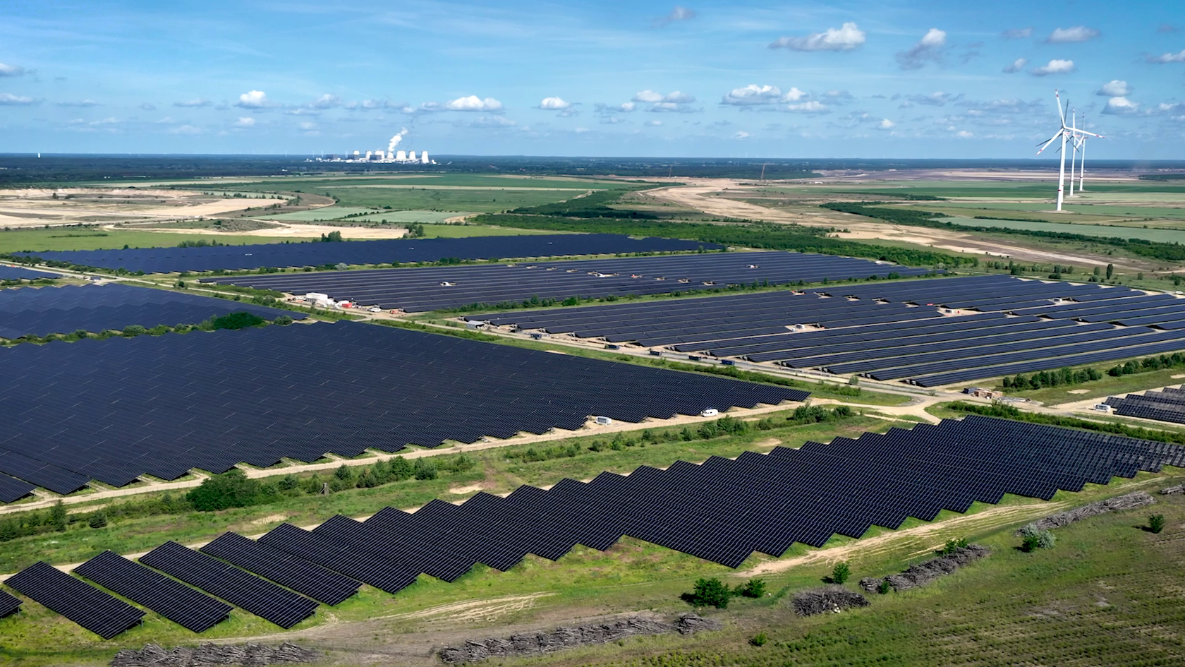 Blick auf den Energiepark Bohrau 