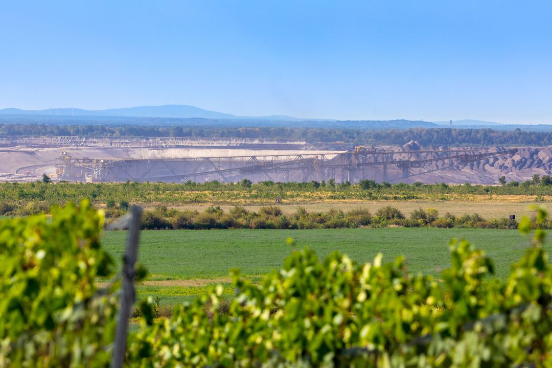Blick auf den Tagebau
